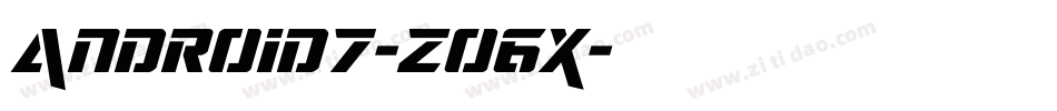 Android7-zO6X字体转换
