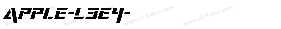 Apple-L3e4字体转换