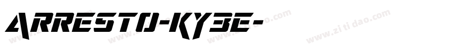 Arresto-KY3e字体转换