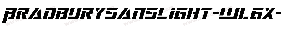 BradburysansLight-wl6x字体转换