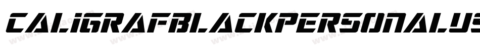 Caligrafblackpersonaluse-axy6x字体转换