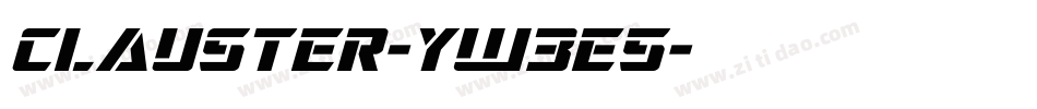 Clauster-yw3e5字体转换
