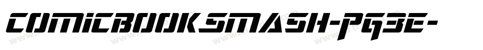 ComicbookSmash-PG3E字体转换