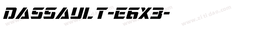Dassault-e6x3字体转换