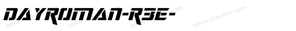 DayRoman-R3e字体转换