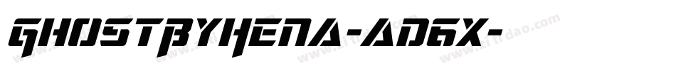 GhostByHena-ad6x字体转换