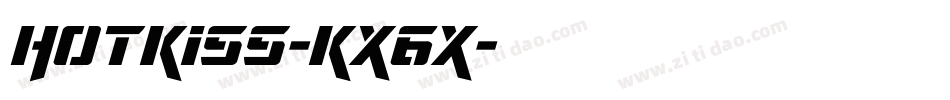 HotKiss-KX6X字体转换