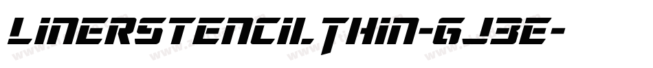 LinerstencilThin-gJ3E字体转换
