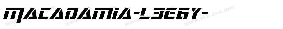 Macadamia-L3E6y字体转换