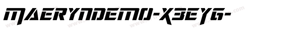 MaerynDemo-X3EYg字体转换