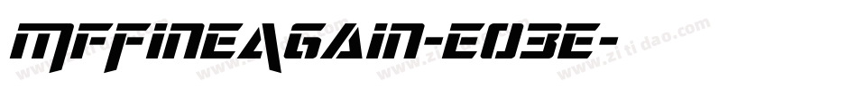 MfFineAgain-EO3e字体转换 MfFineAgain-EO3e字体转换