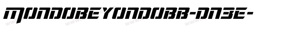 Mondobeyondobb-dn3E字体转换
