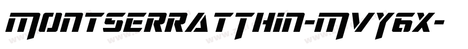 MontserratThin-MVY6x字体转换