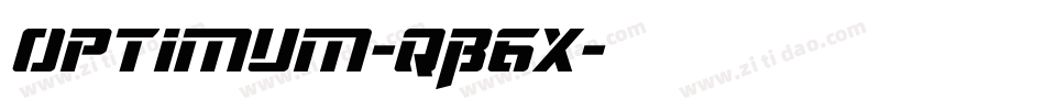 Optimum-qB6x字体转换