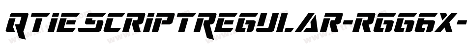 QtieScriptRegular-rgg6x字体转换