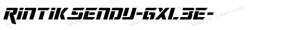 RintikSendu-gxl3E字体转换