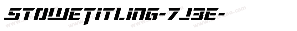 StoweTitling-7j3E字体转换