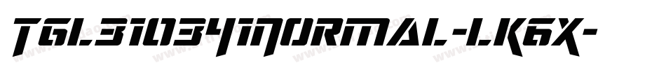 Tgl310341Normal-lK6X字体转换