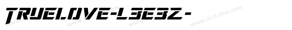 Truelove-L3E3Z字体转换