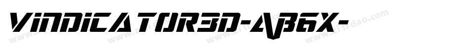 Vindicator3D-AB6x字体转换 Vindicator3D-AB6x字体转换