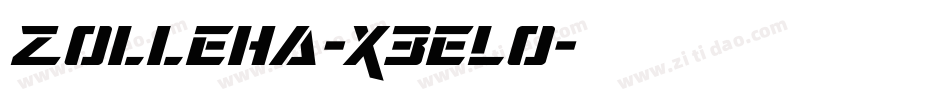 Zolleha-X3ELo字体转换