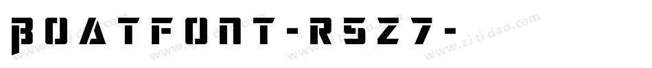 Boatfont-r5z7字体转换