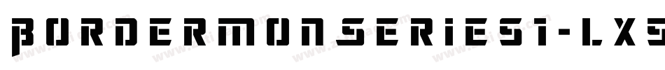 BordermonSeries1-lx5Z字体转换