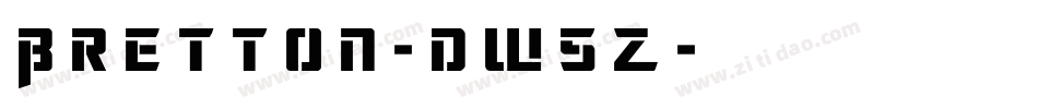 Bretton-dW5Z字体转换