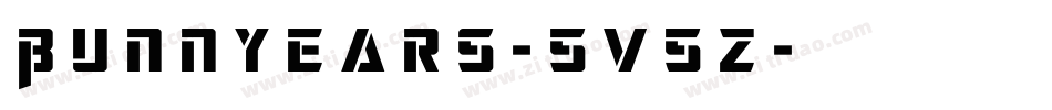 BunnyEars-5V5z字体转换