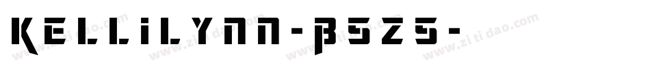 Kellilynn-B5z5字体转换