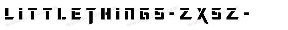 LittleThings-ZX5Z字体转换