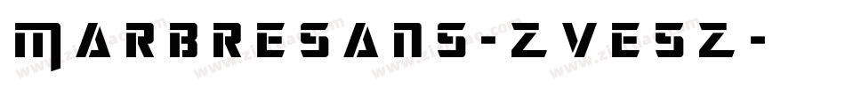 Marbresans-ZVE5Z字体转换