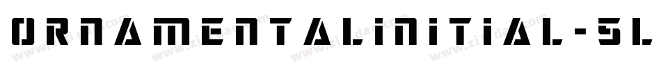 Ornamentalinitial-5l5z字体转换