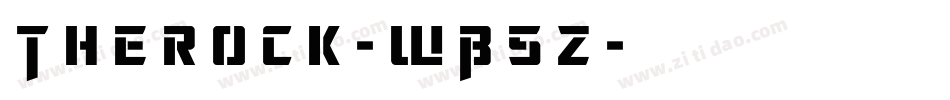 Therock-WB5z字体转换
