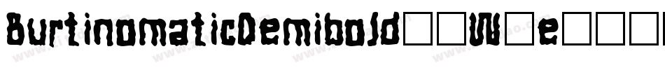 BurtinomaticDemibold-2W8e字体转换