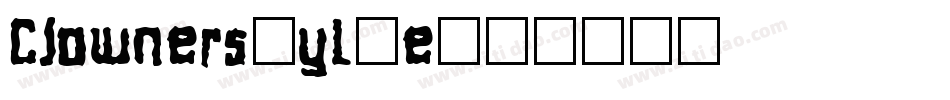 Clowners-yL8e字体转换
