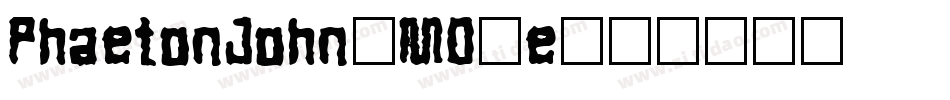 PhaetonJohn-MO8e字体转换