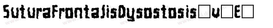 SuturaFrontalisDysostosis-v8E字体转换
