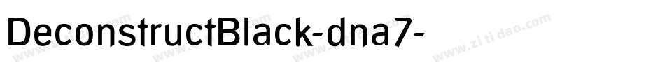 DeconstructBlack-dna7字体转换