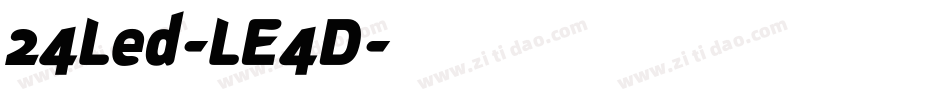 24Led-LE4D字体转换