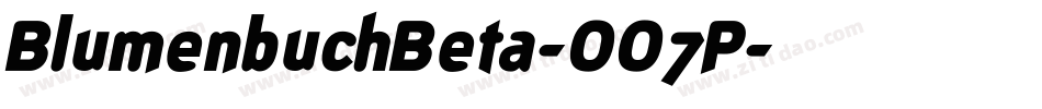 BlumenbuchBeta-OO7P字体转换