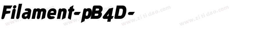 Filament-pB4D字体转换