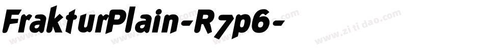 FrakturPlain-R7p6字体转换