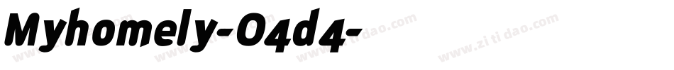Myhomely-O4d4字体转换