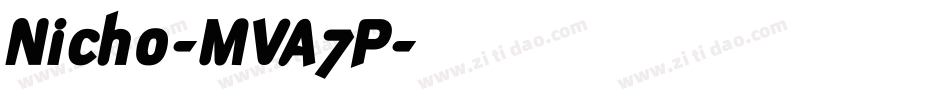 Nicho-MVA7P字体转换