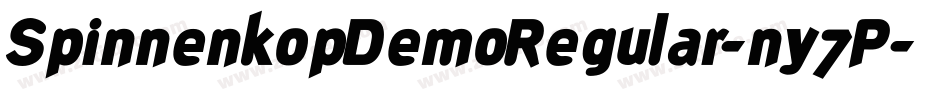 SpinnenkopDemoRegular-ny7P字体转换
