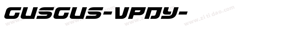 GusGus-VPdy字体转换