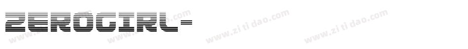 ZEROGIRL字体转换