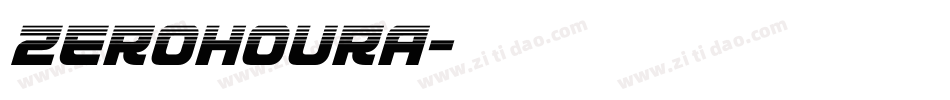 ZEROHOURA字体转换
