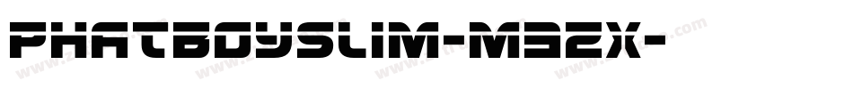 Phatboyslim-M3zx字体转换